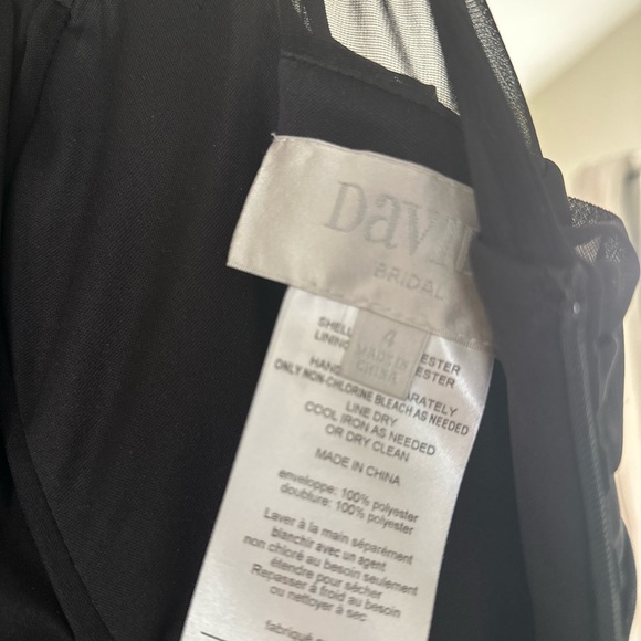 David\'s Bridal Black Maxi Dress